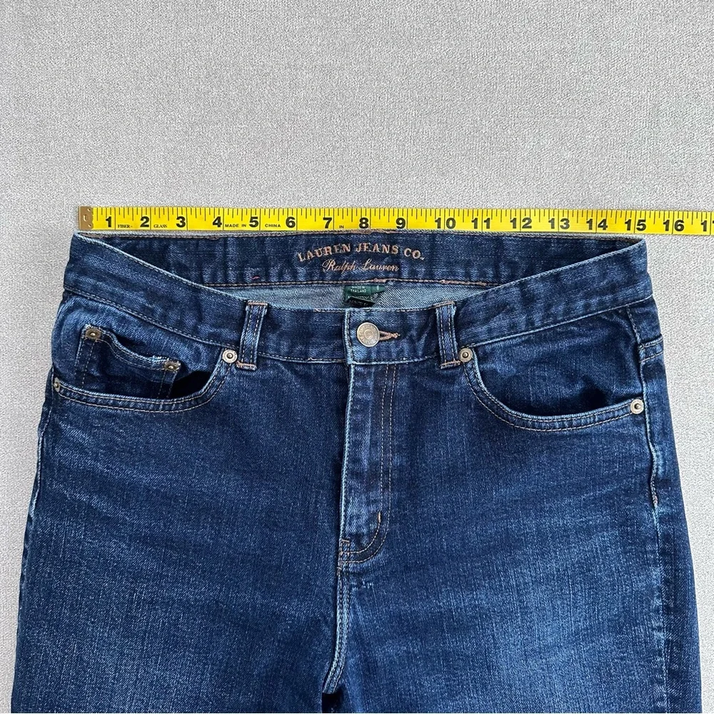 Lauren Ralph Lauren Classic Bootcut Jeans. Dark wash. Size 8 - Picture 7 of 11